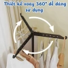 Giá Phơi Quần Áo Gấp Gọn Di Động Xoay 360 - Thép Chống Gỉ, Dùng Cho Ban Công và Phòng Ngủ 2