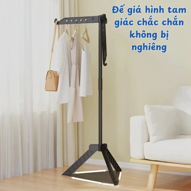 Giá Phơi Quần Áo Gấp Gọn Di Động Xoay 360 - Thép Chống Gỉ, Dùng Cho Ban Công và Phòng Ngủ