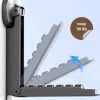 Giá phơi quần áo gấp gọn gắn tường - Giàn phơi hút chân không không khoan đục, 85.000₫ 3
