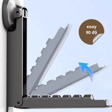 Giá phơi quần áo gấp gọn gắn tường - Giàn phơi hút chân không không khoan đục, 85.000₫ 3 Giá phơi quần áo gấp gọn gắn tường - Giàn phơi hút chân không không khoan đục, 85.000₫ 3