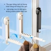 Giá phơi quần áo gấp gọn gắn tường - Giàn phơi hút chân không không khoan đục, 85.000₫ 5