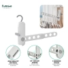 Giá phơi quần áo gập lại đa chức năng FannGo – Móc treo 7 lỗ di động cho khách sạn, ký túc xá – 138.930₫