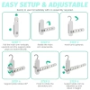Giá phơi quần áo gập lại đa chức năng FannGo – Móc treo 7 lỗ di động cho khách sạn, ký túc xá – 138.930₫ 4