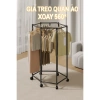 Giá phơi quần áo lục giác di động đa chức năng, treo mũ áo, dùng ban công, chỉ 150.000₫ 3