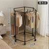 Giá phơi quần áo lục giác di động đa chức năng, treo mũ áo, dùng ban công, chỉ 150.000₫ 10