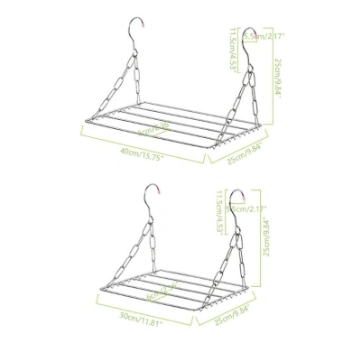 Giá phơi quần áo thép không gỉ gập gọn tiện lợi, siêu bền, giảm còn 123.868₫
