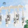 Giá phơi tất thép không gỉ 20 kẹp đa năng sấy tất, đồ lót, quần áo trên ban công 7