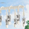 Giá phơi tất thép không gỉ 20 kẹp - Thiết kế mới, đa chức năng sấy tất, đồ lót, quần áo trên ban công 7