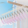 Giá phơi tất thép không gỉ 20 kẹp - Thiết kế mới, đa chức năng sấy tất, đồ lót, quần áo trên ban công 8