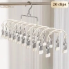 Giá phơi tất thép không gỉ 20 kẹp - Thiết kế mới, đa chức năng sấy tất, đồ lót, quần áo trên ban công 9