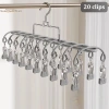 Giá phơi tất thép không gỉ 20 kẹp - Thiết kế mới, đa chức năng sấy tất, đồ lót, quần áo trên ban công 10