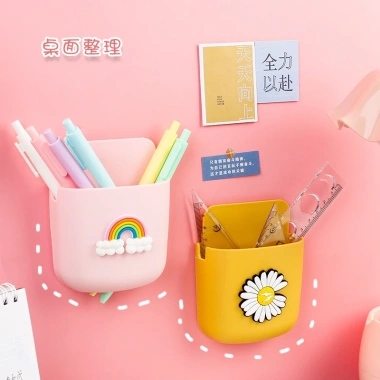 Giá rẻ 15.000đ - Kệ Ống Cắm Điều Khiển Điện Thoại Dán Tường, Tiết Kiệm và Dễ Lắp 3
