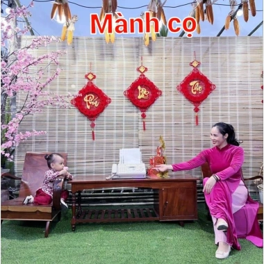 Giá rẻ 90k - Mành cọ & mành tăm trang trí Tết 2.025, che nắng mưa bền, đẹp nhất 4