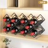 Giá rượu vang đỏ cao cấp, hỗ trợ nghiêng, trưng bày tủ rượu - ánh sáng sang trọng, giá 313.840₫ 10