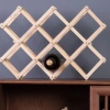 Giá rượu vang đỏ gỗ retro - Tủ trưng bày phòng khách sáng tạo, giá ưu đãi 104.830 VND 4