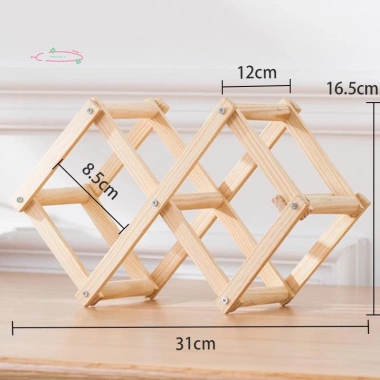 Giá rượu vang đỏ gỗ retro - Tủ trưng bày phòng khách sáng tạo, giá ưu đãi 104.830 VND