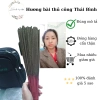 Giá sỉ 10 bó hương 100 nén - Trầm hương bài bắc thơm Thái Bình 38cm thủ công không hoá chất