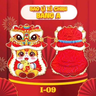 Giá sỉ 1.000 Bao Lì Xì Chibi 2.026 phản quang - 100 mẫu hoạt hình, chỉ 145.000đ