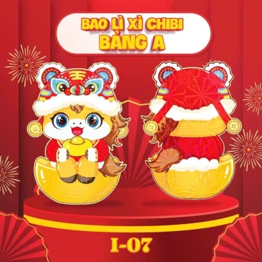 Giá sỉ 1.000 Bao Lì Xì Chibi 2.026 phản quang - 100 mẫu hoạt hình, chỉ 145.000đ