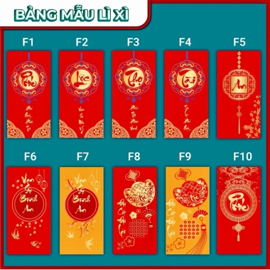 Giá Sỉ Lì Xì Tết 2.026 100 Bao Mẫu Mới Chất Đẹp Đóng Túi Sẵn Chỉ 10.000 VND