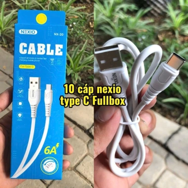 Giá Sĩ Set Combo 10 Cáp Sạc Nhanh 6A Type-C PVC - Sạc Siêu Tốc, Giá Chỉ 45.000đ