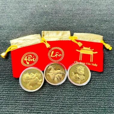 Giá Sỉ Tết 2.026 Xu Lá Vàng Ngựa Thần Tài May Mắn và Túi Gấm Phúc Lộc 5.298₫