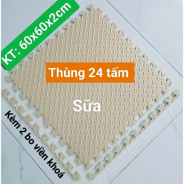 Giá sỉ thảm xốp trải sàn ghép vân khế 2 mặt - Thùng 24 tấm chỉ 935.000₫