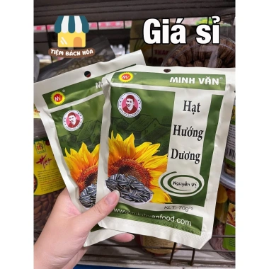 Giá sỉ túi 70g Hướng Dương Nguyên Vị MINH VĂN - chỉ 499.000đ cho quán trà chanh, cafe, tiệm bách hóa