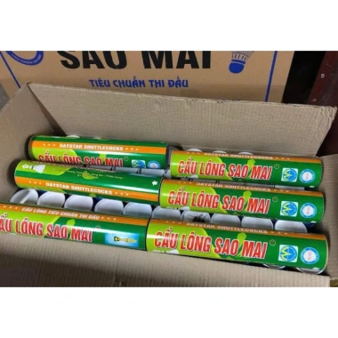 [GIÁ SỐC] Cầu Lông Sao Mai 10 quả chính hãng chuẩn thi đấu, chỉ 235.000₫ 2
