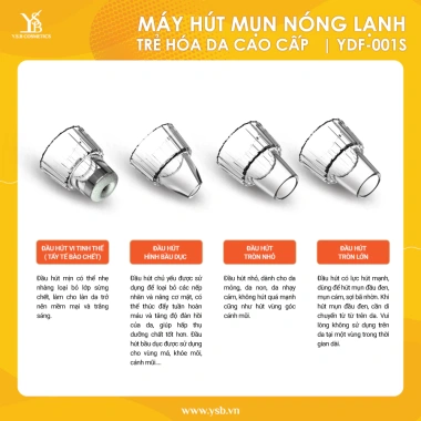 GIÁ SỐC Máy Hút Mụn Nóng Lạnh YDF 001S - Chườm Ấm Khóa Lạnh, Se Khít Lỗ Chân Lông - Hàng Hãng 199k 8