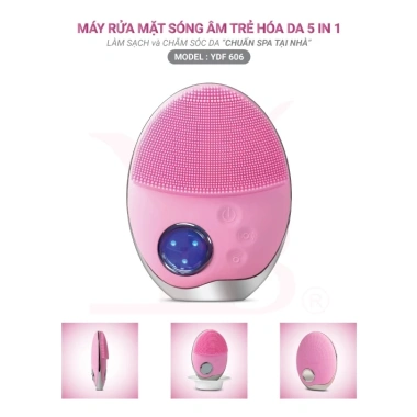 Giá sốc Máy rửa mặt YDF 606 Sóng âm - Sạch sâu, đẩy tinh chất, sạc không dây, chỉ 99.000đ, giá gốc 379k 2