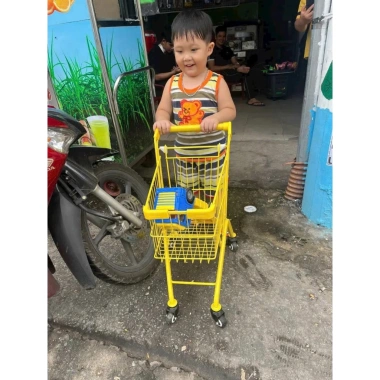 Giá Sốc Xe Đẩy Siêu Thị 2 Tầng Trẻ Em - Hàng VIP, Giá Chỉ 695.000 VNĐ