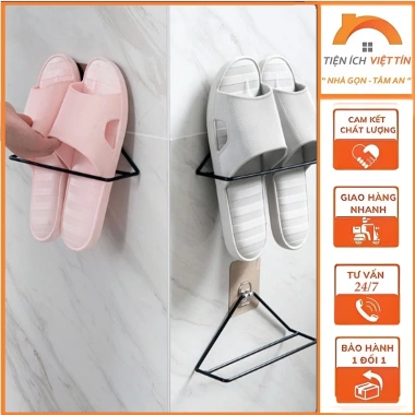 Giá tam giác gài dép nhà tắm & dép trong nhà - Tiện Ích Việt Tín khuyến mãi 29.993₫