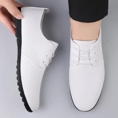 Giá thấp nhất Giày lười nam size 38-47 da mềm chống trượt công sở đen cổ điển Doug Boat 3