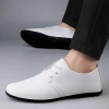 Giá thấp nhất Giày lười nam size 38-47 da mềm chống trượt công sở đen cổ điển Doug Boat 4