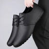 Giá thấp nhất Giày lười nam size 38-47 da mềm chống trượt công sở đen cổ điển Doug Boat 7