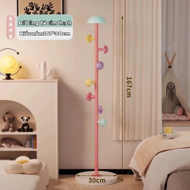 Giá treo áo hình nấm đa màu sắc Kiểu đứng tiết kiệm không gian phòng ngủ 130.000đ
