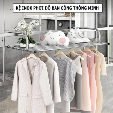 Giá Treo Ban Công Kéo Rút Thông Minh MKS032 – Kệ Gấp Gọn Đỡ Cây & Phơi Đồ