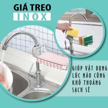 Giá treo bồn rửa bát Inox 304 cao cấp - Kệ để đồ nhà bếp, chỉ 32.000 VNĐ 5