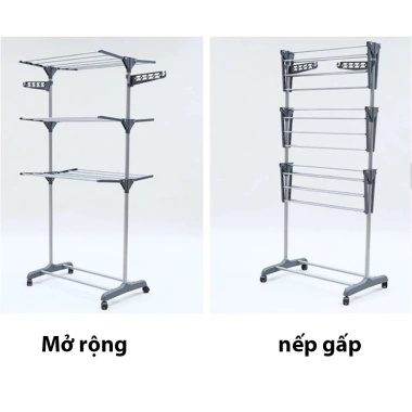 Giá treo đa năng 3 tầng nhà tắm - treo khăn, phơi quần áo, đồ lót - 125.900₫