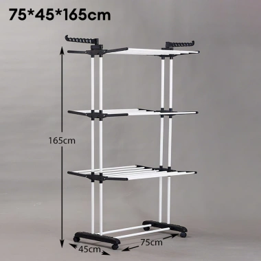 Giá treo đa năng 3 tầng nhà tắm - treo khăn, phơi quần áo, đồ lót - 125.900₫