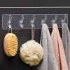 Giá treo dán tường 6 móc inox gương vàng - Treo chìa khóa, dụng cụ bếp, quần áo đa năng, giảm còn 9.999₫