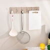 Giá treo dán tường 6 móc inox gương vàng - Treo chìa khóa, dụng cụ bếp, quần áo đa năng, giảm còn 9.999₫ 4