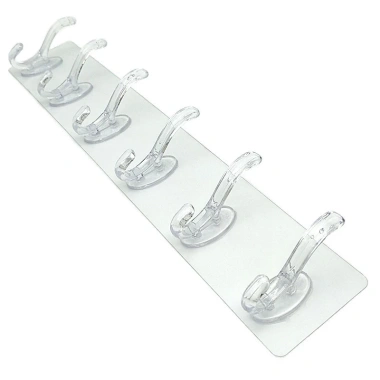 Giá treo dán tường 6 móc inox gương vàng - Treo chìa khóa, dụng cụ bếp, quần áo đa năng, giảm còn 9.999₫ 8