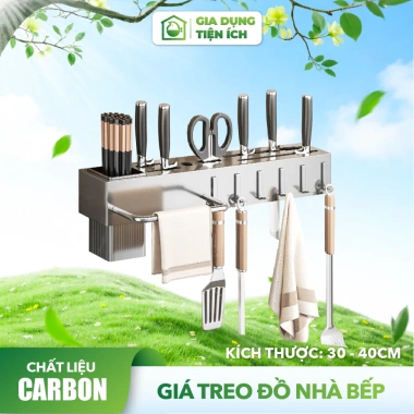 Giá Treo Dao Kéo Đa Năng Inox 304 - Kệ Nhà Bếp Gắn Tường Tiết Kiệm Diện Tích 79.000₫