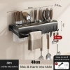 Giá treo dao tường không khoan - Đa năng nhà bếp, chống gỉ, tiết kiệm không gian 8