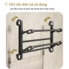 Giá treo dép gắn tường không cần khoan - kệ treo khăn gập lại thông minh cho nhà tắm 5