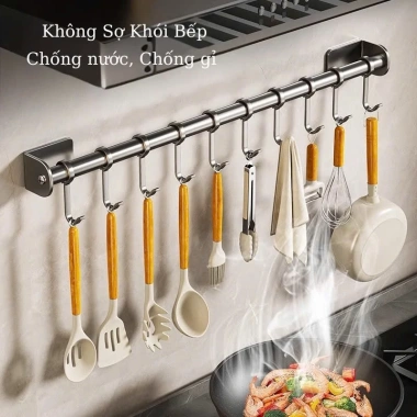 Giá treo đồ đa năng inox không gỉ dán tường không khoan CJ-044 – Chỉ 105.000₫