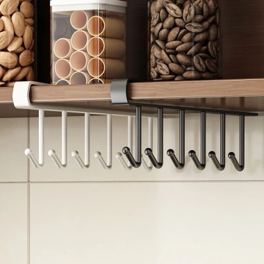 Giá Treo Đồ Dưới Tủ Bếp Không Cần Khoan TN16 - Móc Đa Năng, Cố Định, Gọn Gàng, Chỉ 21.000₫ 2