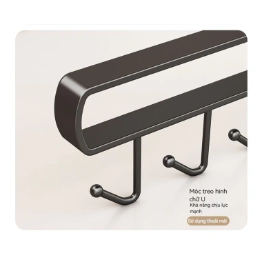 Giá Treo Đồ Dưới Tủ Bếp Không Cần Khoan TN16 - Móc Đa Năng, Cố Định, Gọn Gàng, Chỉ 21.000₫ 9